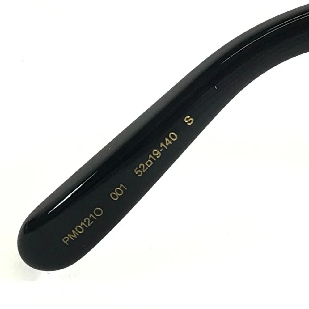Pomellato Eyeglasses Frames PM0121O 001 Shiny Black Butterfly Full Rim 52-19-140
